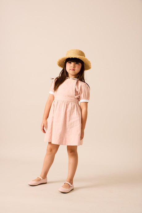 Analogie by Lil Legs  Embroidered Linen Collection Girls Jumper - MMLJ