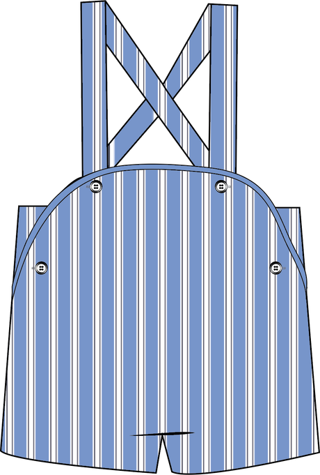 Analogie by Lil Legs Downtown Collection Boys Striped Overall - DSR