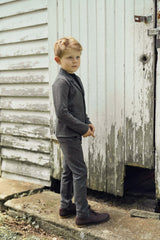 Space Gray Boys Herringbone Blazer - WB5CY2738B
