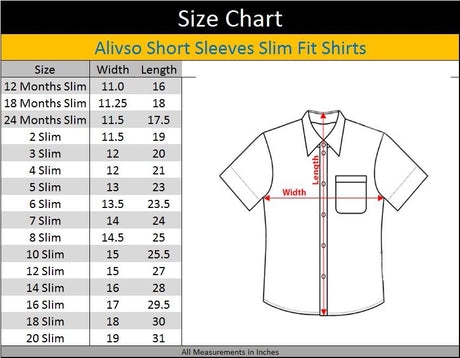 Alviso Boys White Short Sleeve Slim Fit Dress Shirt with No Collar - T601-BOSSN