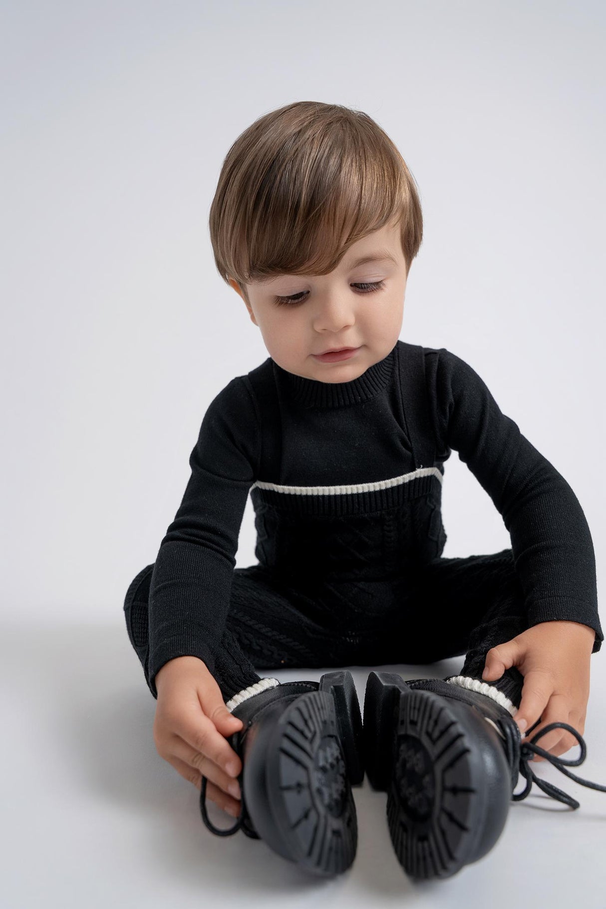 Mr. Mr. Baby Boys Contrast Knit Outfit - WB5CY2755O