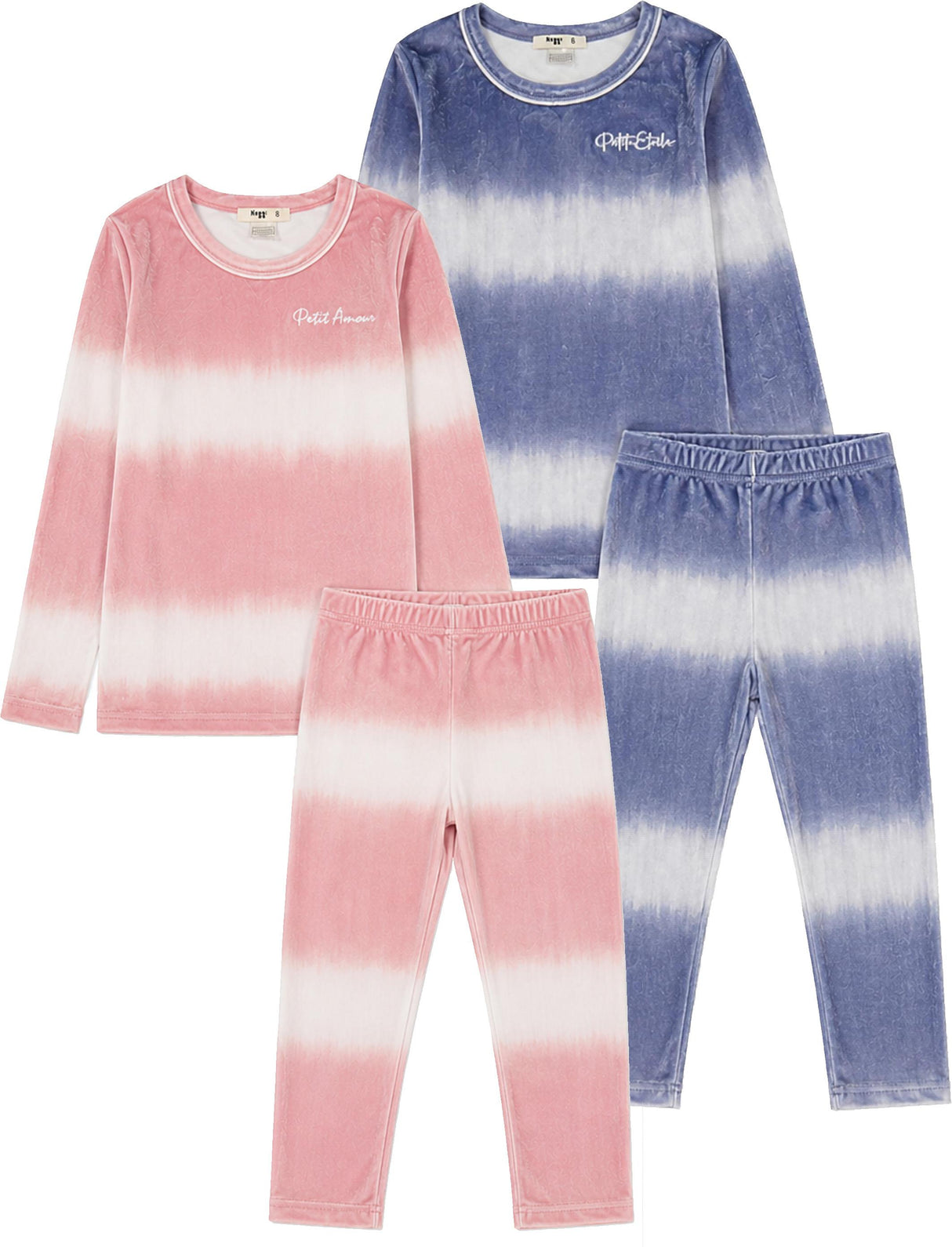 Noggi Boys Girls Velour Ombre Pajamas - 217021