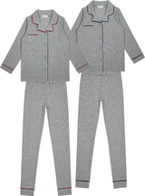 Crew Lounge Boys Girls Polka Dot Cotton Grandpa Pajamas - SG3217