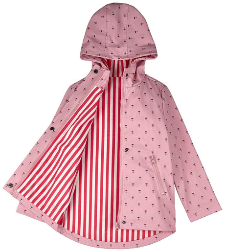 Memoi Girls Flowers In Bloom Lined Raincoat with Pouch - MKA-1000