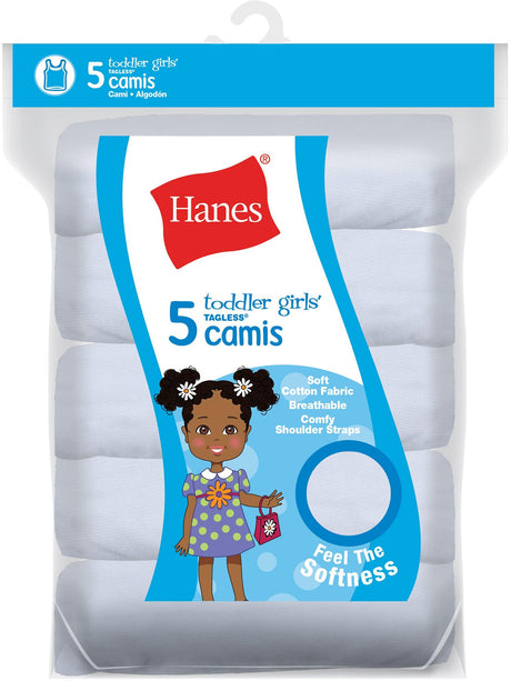Hanes Toddler Girls Assorted Cami 5 Pack - TV30P5