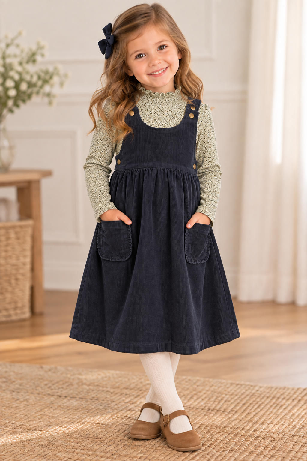 Ely's & Co Girls Corduroy Jumper - AW26-0045
