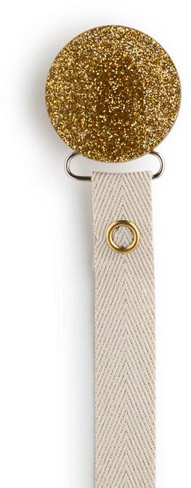 Classy Paci Glitter Circle Pacifier Clip - CPGC80