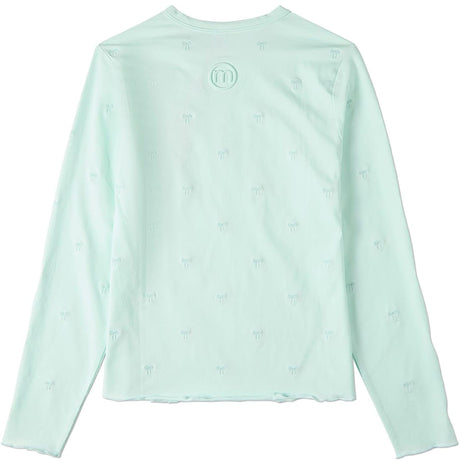 Memoi Girls Embroidered All Over Bows Long Sleeve T-shirt - MKC-115