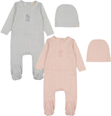 Lil Legs Pitter Patter Collection Baby Boys Girls Cotton Sailor Stripe Footie - SSFST