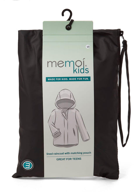 Memoi Boys Girls Classic Lined Raincoat with Pouch - MKA-1002