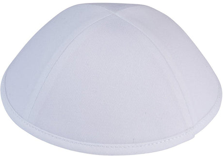 iKippah Boys White Cotton Yarmulka for Use with Tie Dye Kit