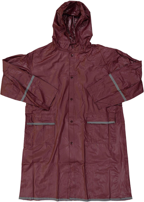 La Mart Girls Burgundy Reflecting Raincoat - 380