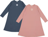 Bonbee Girls Gingham Flower/Star Cotton Nightgown - BWL26040N