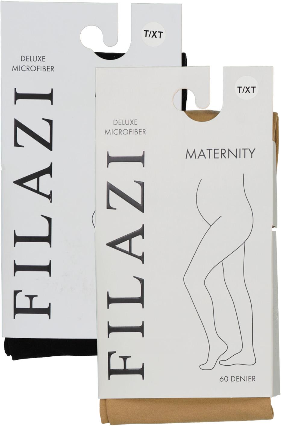 Filazi Womens Maternity 60 Denier Deluxe Microfiber Tights - 62