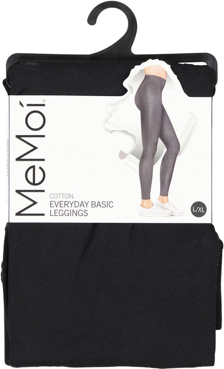 Memoi Womens Cotton Everyday Basic Leggings Yoga Pants - MQ-006