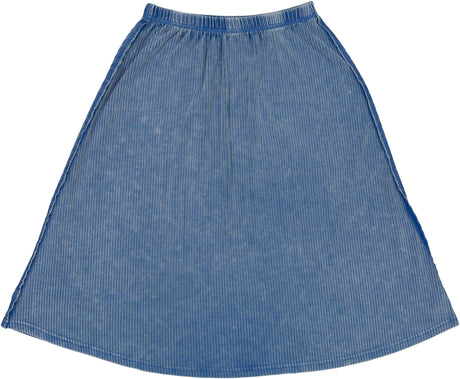 Peek-A-Boo Girls Ribbed Wash A-Line Skirt - SB4CY2299S