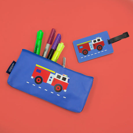 Wildkin Fire Truck Pencil Case - 11111
