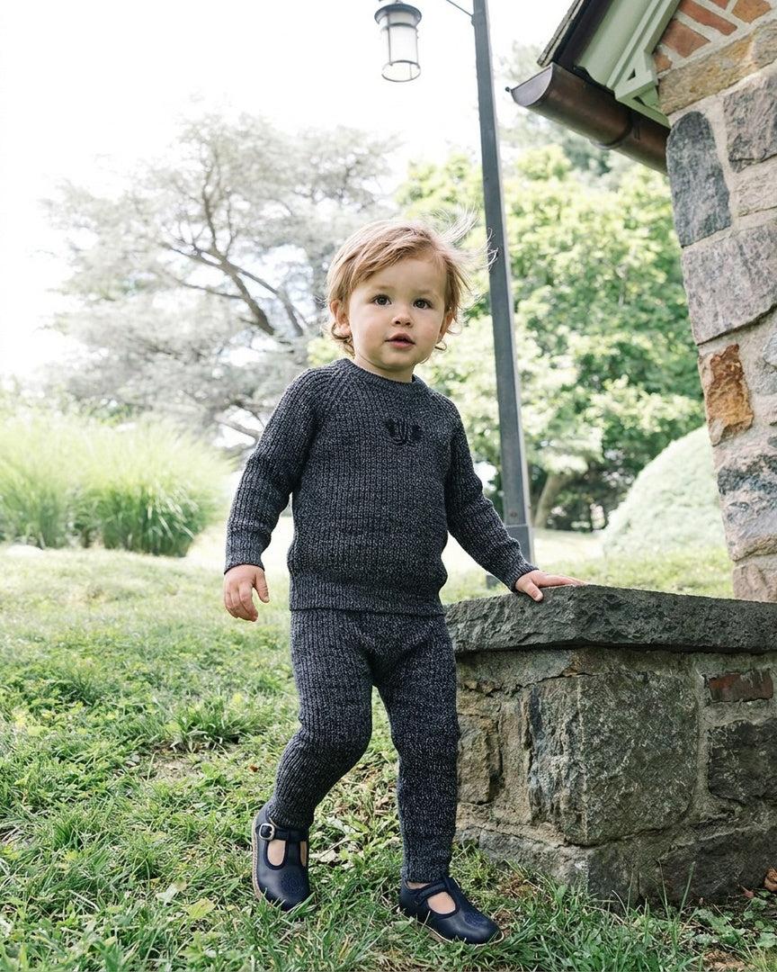 Analogie by Lil Legs Signature Collection Baby Boys Marled Outfit - AF26TS114