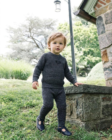 Analogie by Lil Legs Signature Collection Baby Boys Marled Outfit - AF26TS114