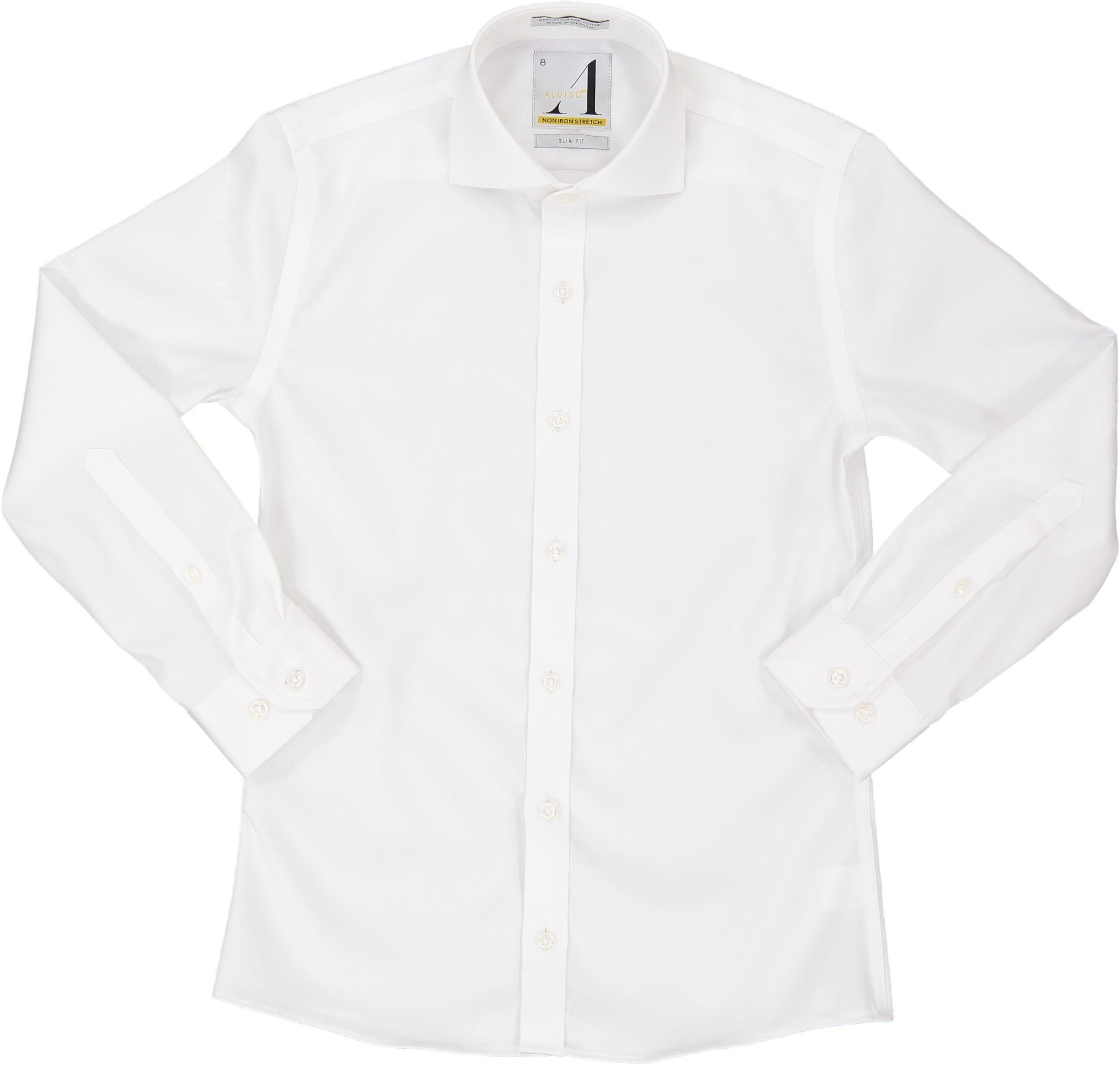 boys white dress shirt Alviso Boys White Long Sleeve 100% Cotton Non-Iron Stretch Dress Shirt