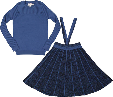Hopscotch Girls Textured Knit Outfit - WB3CP4867EG