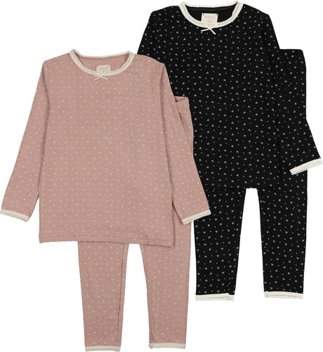 Lil Legs Dressy Loungewear Collection Boys Girls Tiny Twig Cotton Pajamas - AF26TP408