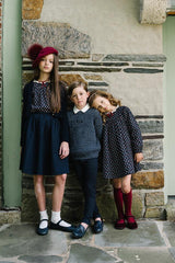 Analogie by Lil Legs Signature Collection Boys Marled Crew Neck Sweater - AF26T708