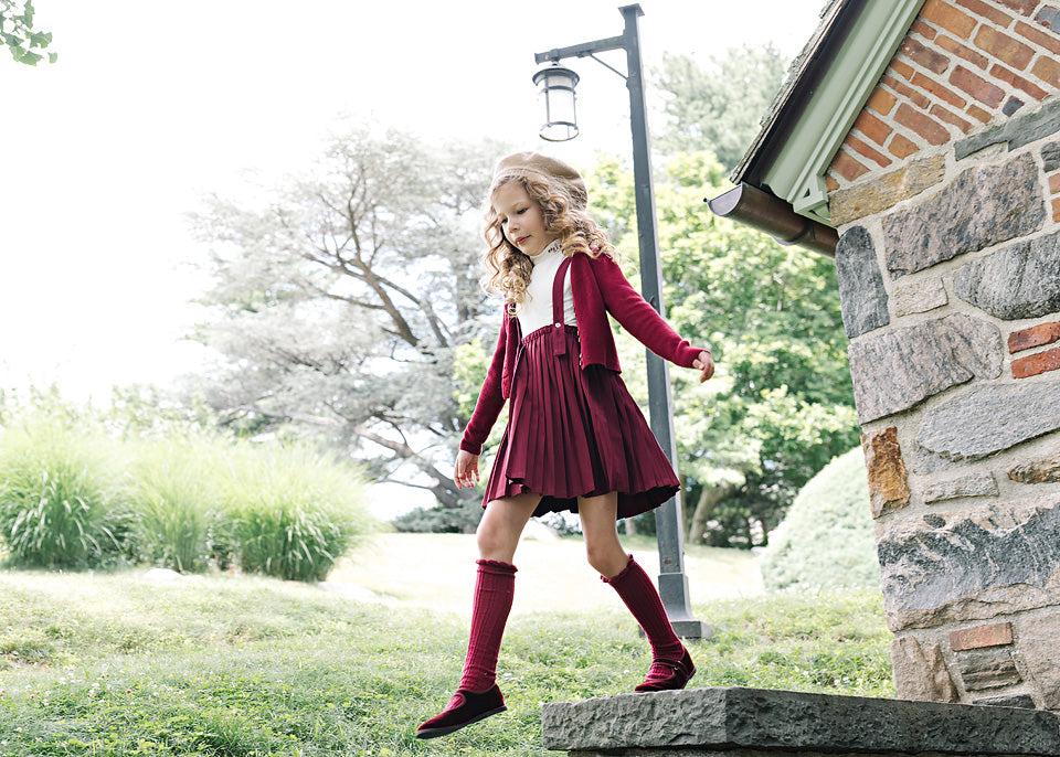 Analogie by Lil Legs Signature Collection Girls Embroidered Mockneck - AF26T732