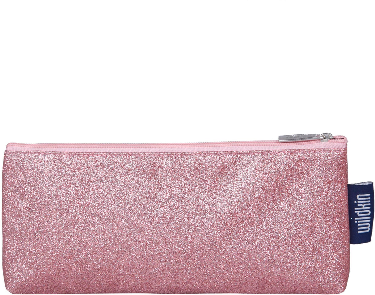 Wildkin Pink Glitter Pencil Pouches (2 PK)