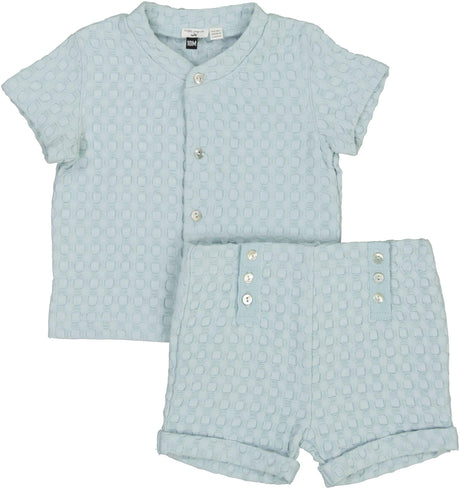 Little Fragile Baby Boys Textured Waffle Outfit - SB6CP7326E
