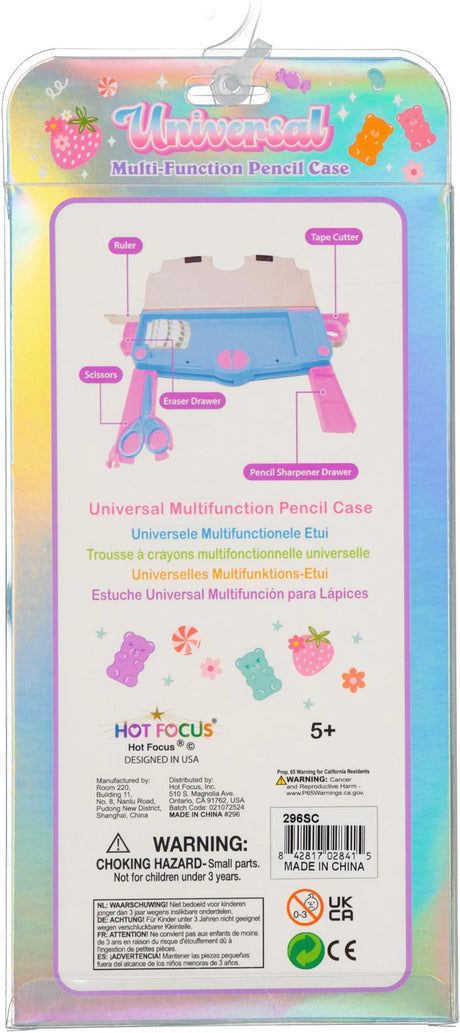 Hot Focus Multi Function Pencil Case - 296SC