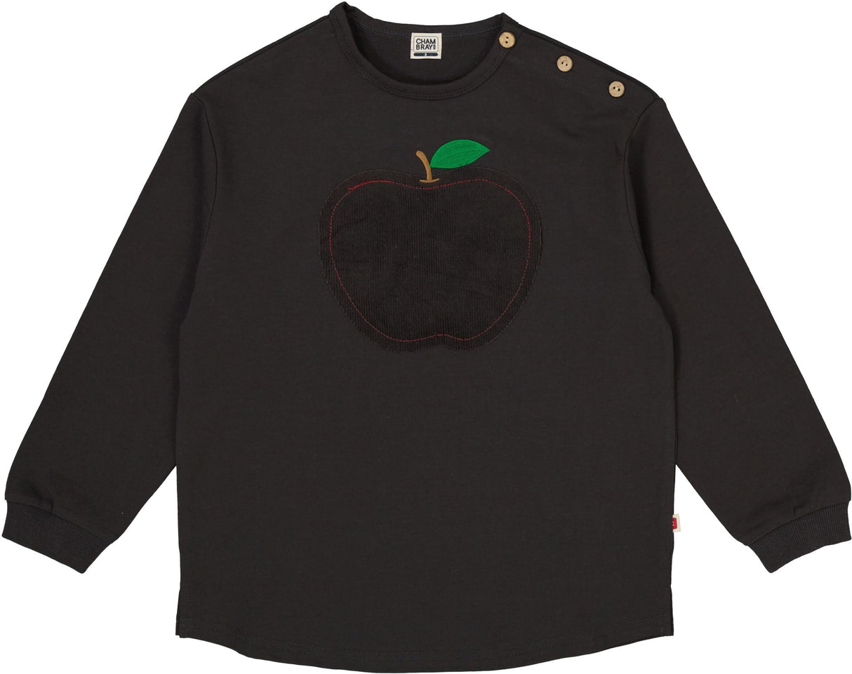 Chambray Boys Girls Apple Sweatshirt - AW124