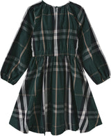 Valen Vee Girls Plaid Waisted Dress - C-27588