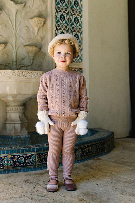 Analogie by Lil Legs Signature Collection Baby Girls Knit Outfit - AF26TP410