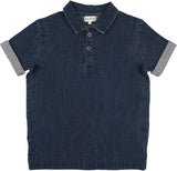 Bopop Boys Pinstripe Short Sleeve Polo Shirt - TR148