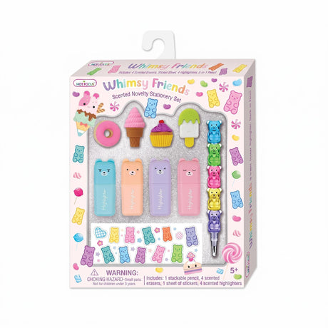 Hot Focus Gummy Bear Pencil & Highlighters Set - 345GB
