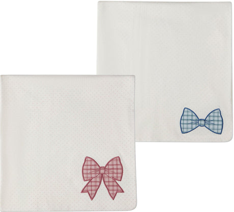 MiniMoi by Memoi Baby Boys Girls Bow Blanket - IJS10051/IJS10055