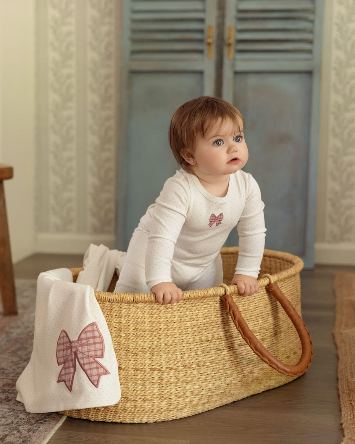 MiniMoi by Memoi Baby Boys Girls Bow Blanket - IJS10051/IJS10055