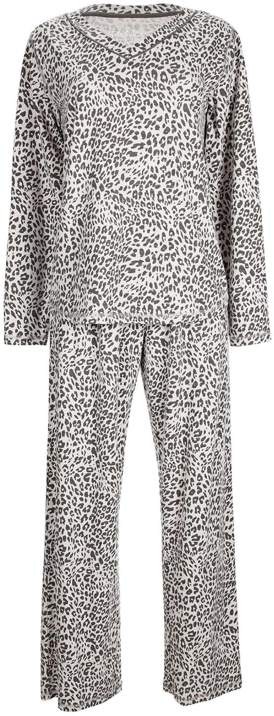 Memoi Teens/Womens Leopard Print 2 Piece Pajama Set - CPJ07720