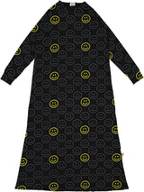 Chambray Girls Smiley Cotton Nightgown - AW139
