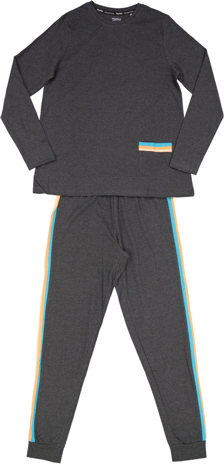 Memoi Teens/Womens Striped Camper 2 Piece Pajama Set - CPJ06169