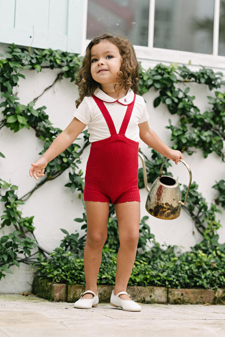 Analogie by Lil Legs Signature Collection Baby Boys Girls Peter Pan Piping Bodysuit - PPOP