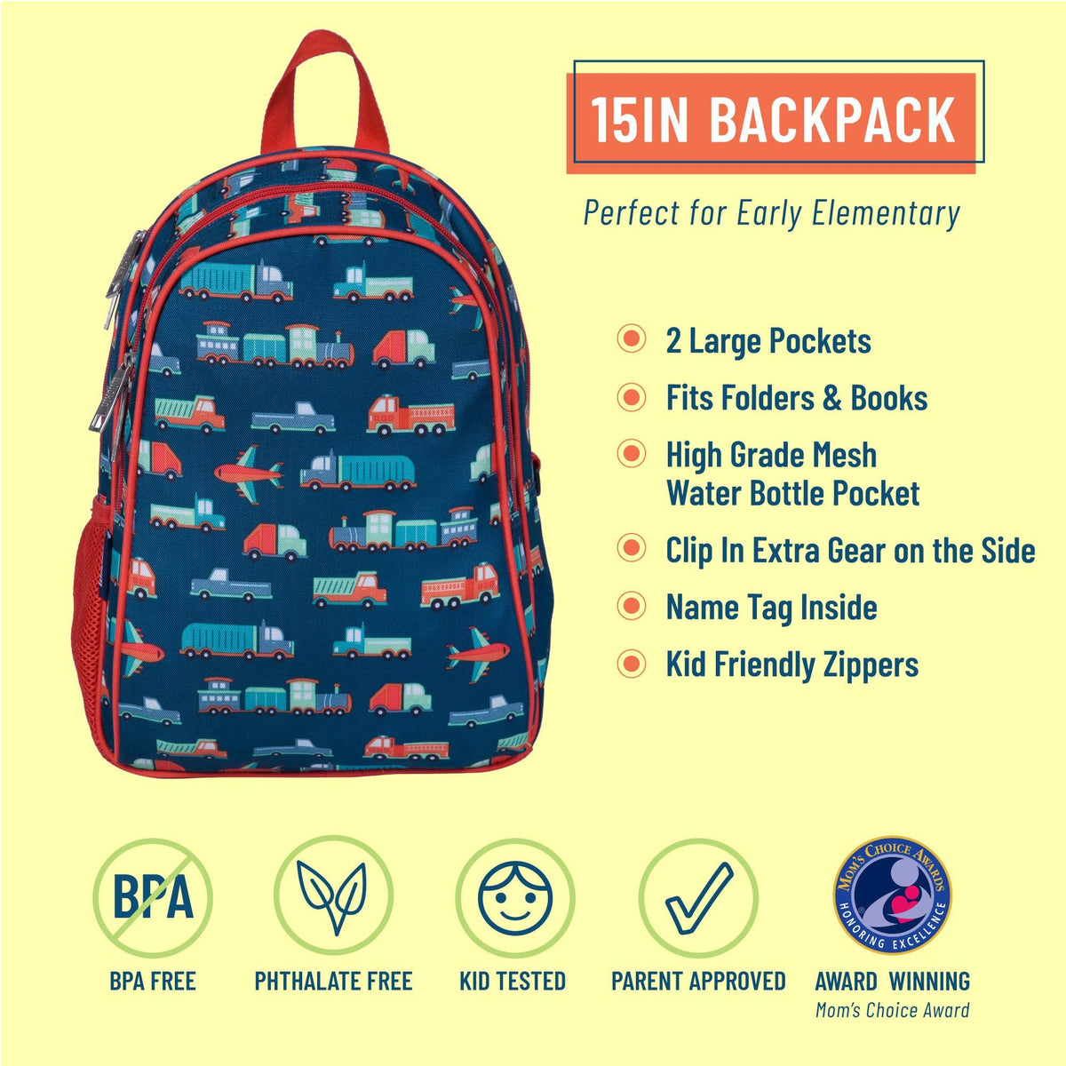 Wildkin Rodeo Backpack Wildkin Transportation Backpack - 14005 – ShirtStop