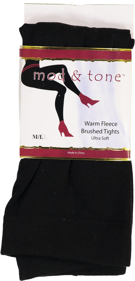 Mod & Tone Womens Warm Fleece Brushed Tights - 3061