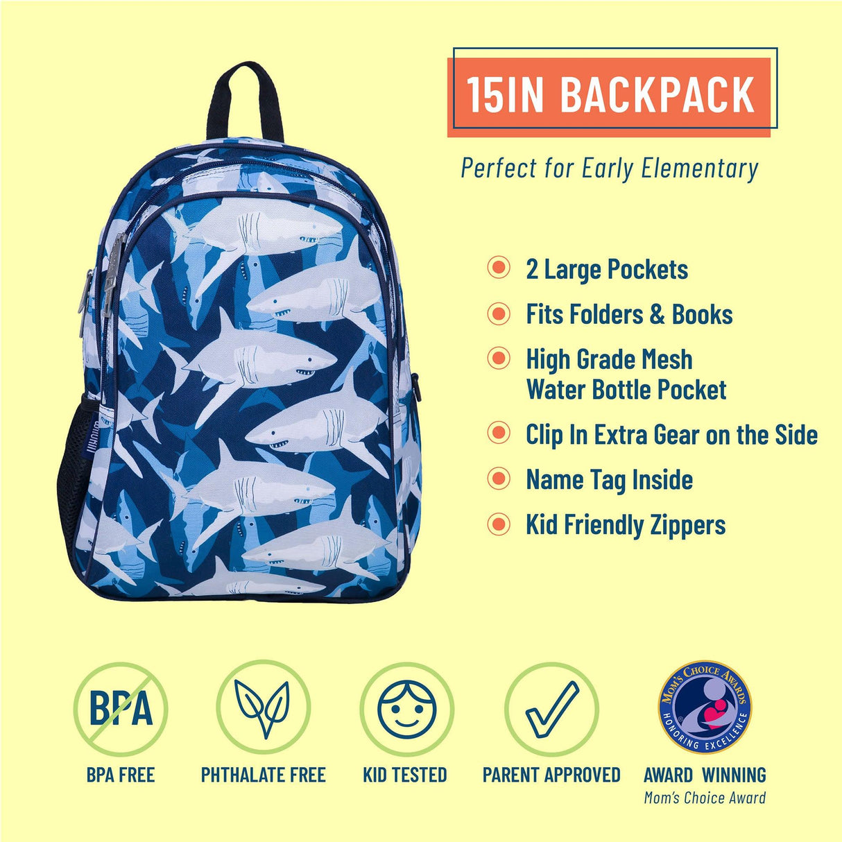 Wildkin Sharks Backpack - 14700
