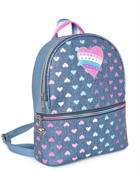OMG Heart Printed Mini Backpack - HRT-MBZ22