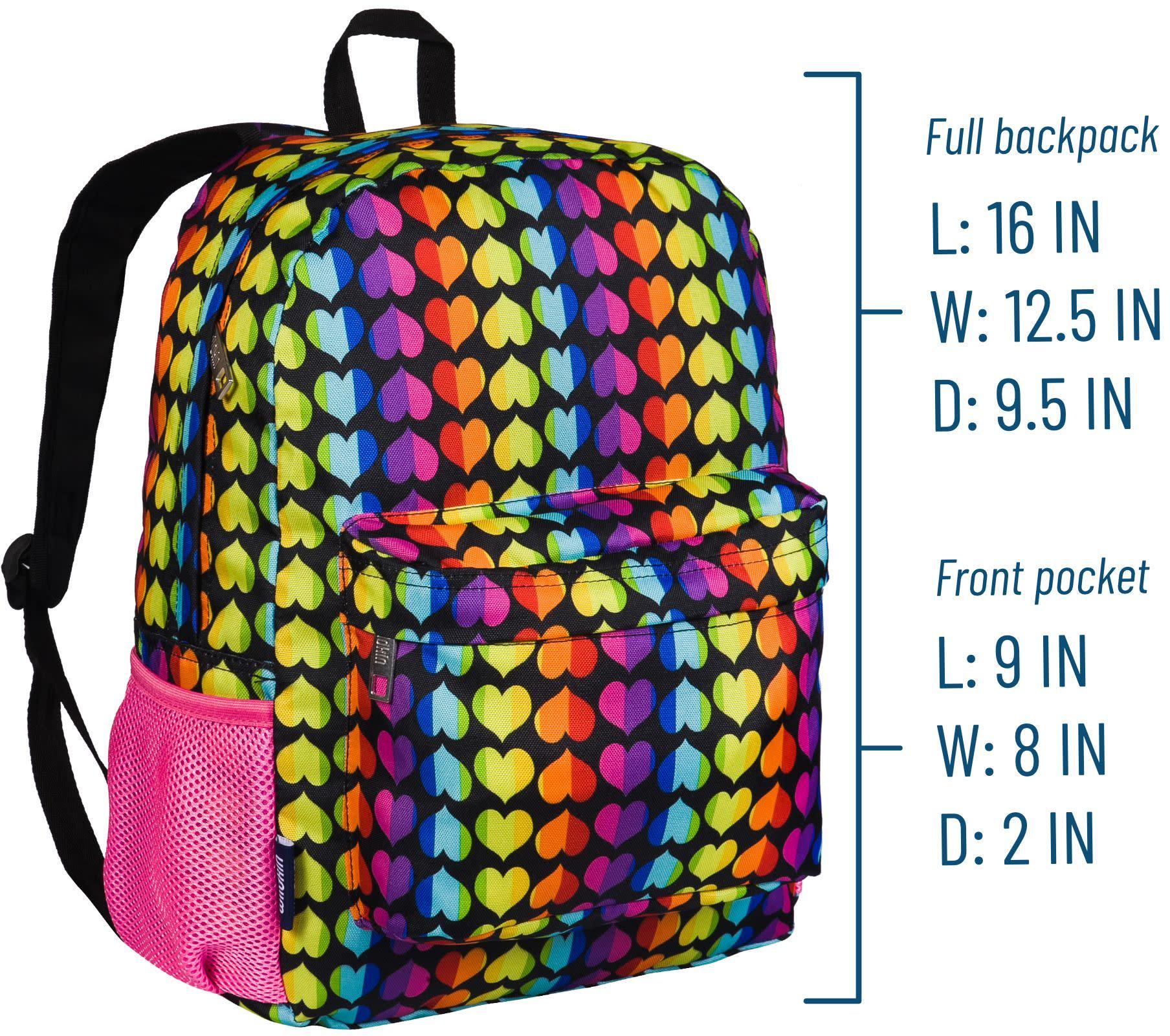 Wildkin 16 inch Rainbow Hearts Backpack and Lunchbox Set - Thumbnail 2