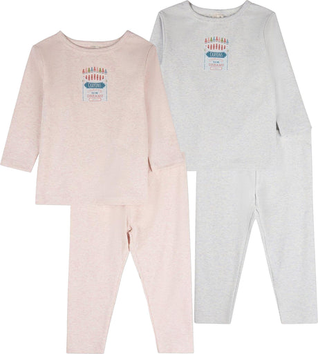 MiniMoi by Memoi Boys Girls Crayon Box Cotton Pajamas - IBP10437