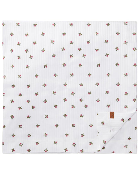 MiniMoi by Memoi Baby Girls Cotton Rib Flower Bud 3 Pc Footie Set - IND08691