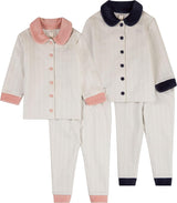 MiniMoi by Memoi Boys Girls Chevron Cotton Pajamas - IBI10485